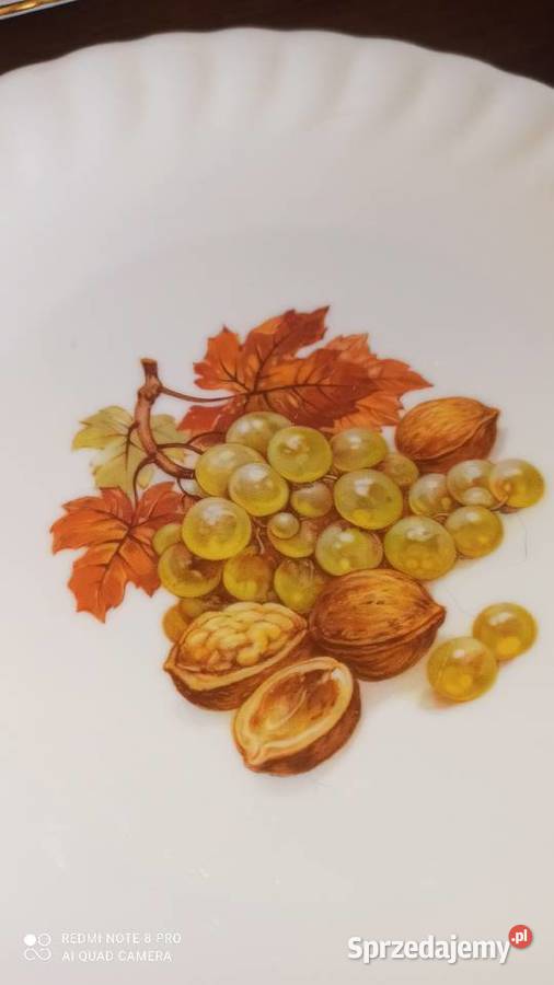 Talerzyk deserowy z owocami Hartporzellan Gdańsk