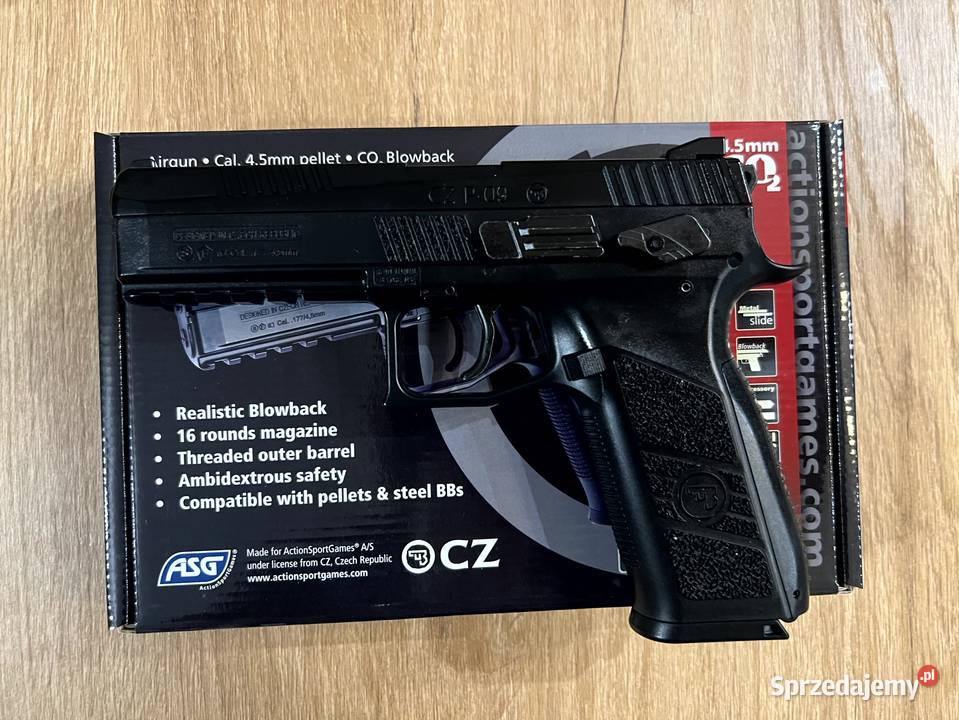 Wiatrówka CZ P09 CO2 nowa bogaty zestaw Wrocław sprzedam