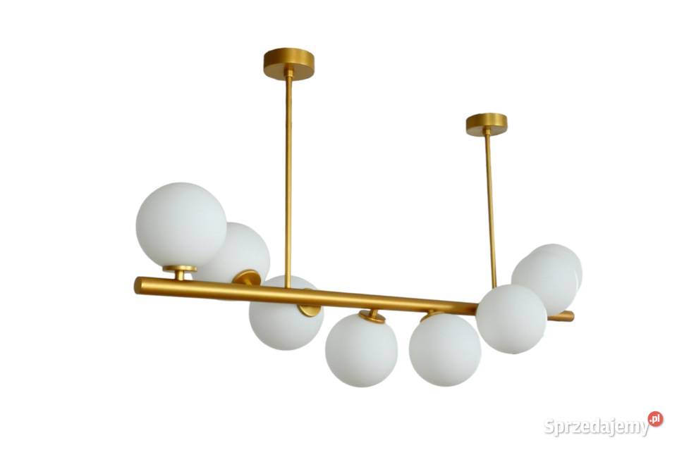 Modernistyczna złota lampa wisząca GLYGEN Nowe