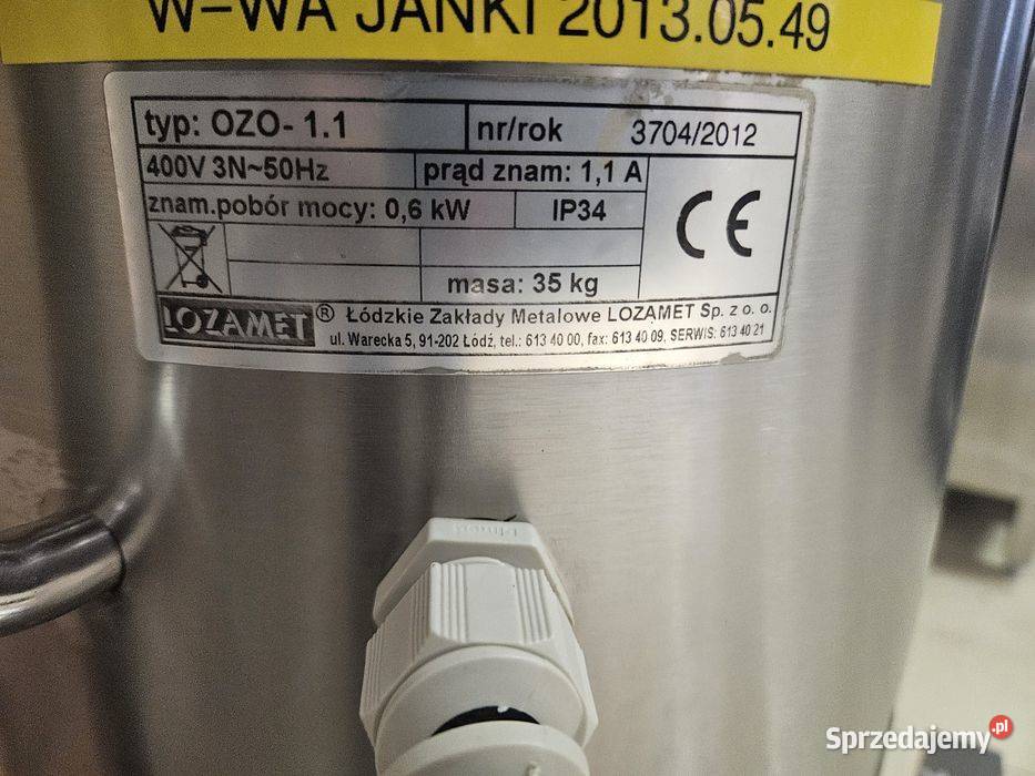 Obieraczka Ziemniaków Lozamet ozo11 Góra