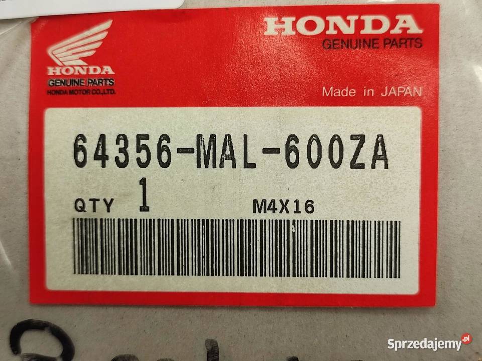 NAKLEJKA NA LEWY BOCZEK HONDA CBR600F HURRICANE Emblematy Motoryzacja lubelskie