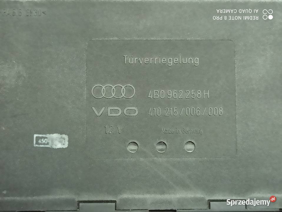 Audi A6 C5 19 Sterownik Moduł komfortu 4B0 962 Kraśnik