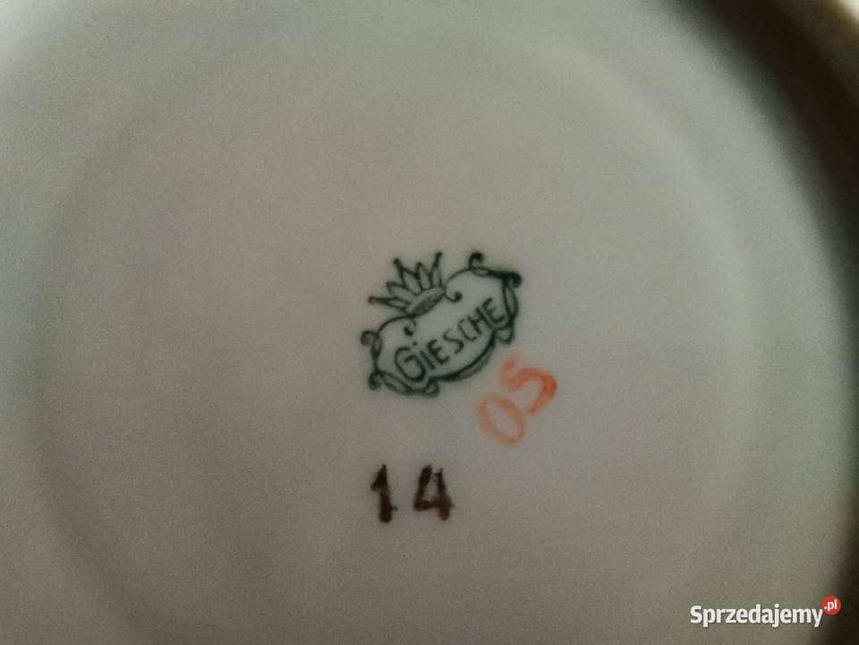 Stary serwis kawowy Giesche Empire porcelana śląskie Siemianowice Śląskie