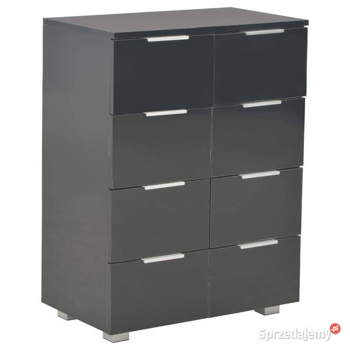 Komoda czarna z połyskiem 60x35x80 materiał mazowieckie