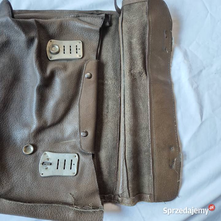 Stara teczka skórzana vintage prl sprzedam