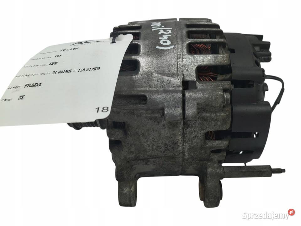 ALTERNATOR VW Golf Plus 16 TDI valeo 03L903023F Chełm sprzedam