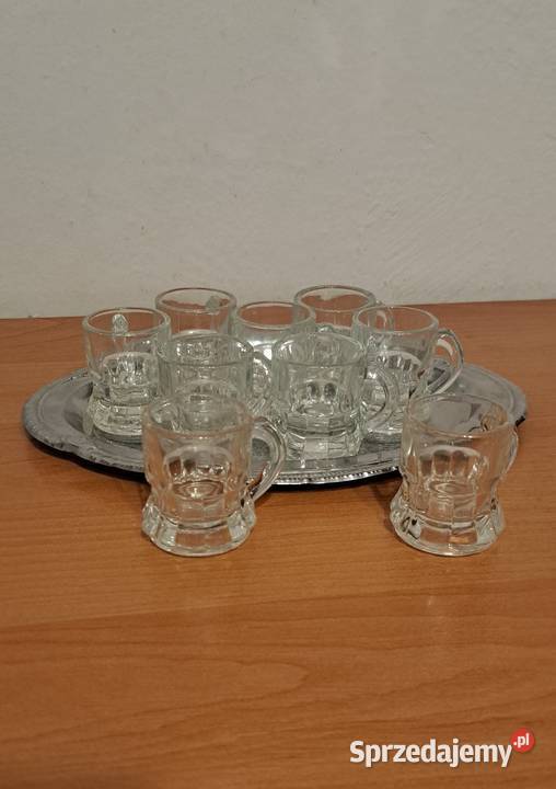 kieliszki kufelki szklane na wódkę likier Warszawa
