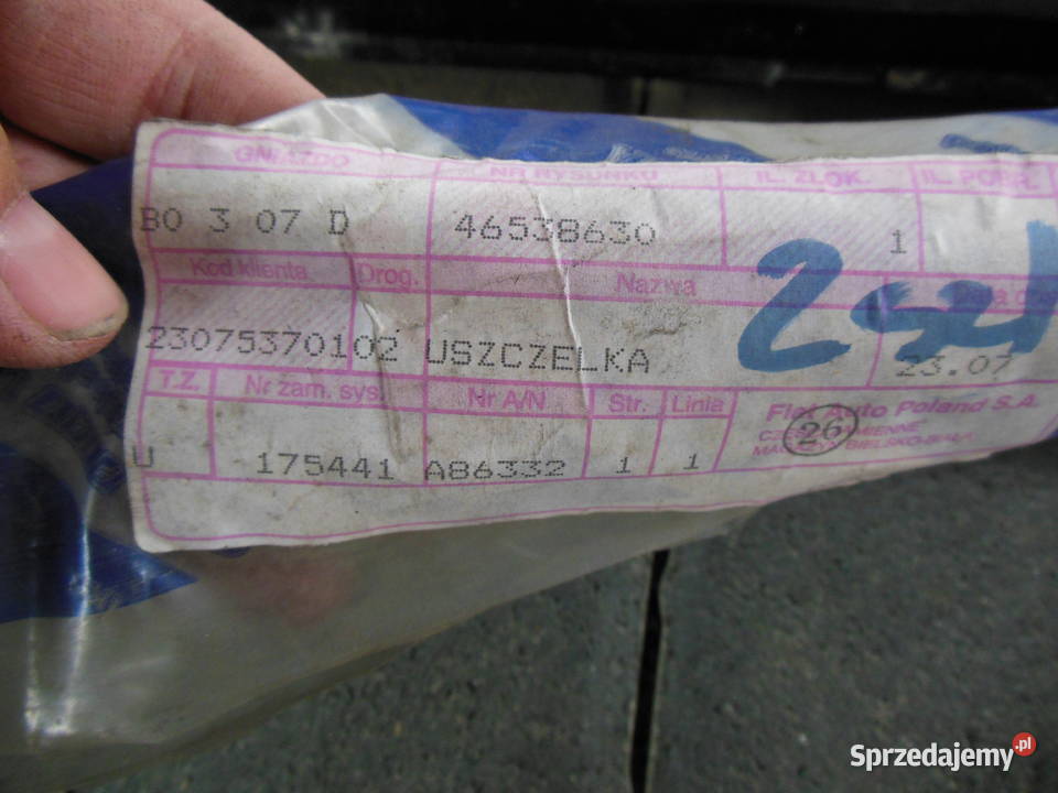 46538630 USZCZELKA DRZWI PRAWY TYŁ FIAT MAREA