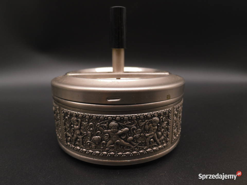 Popielniczka obrotowa metalowa