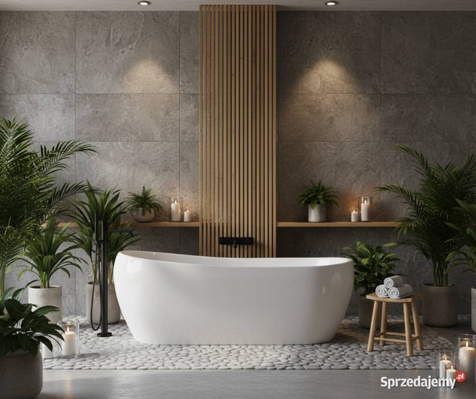 Melania biała wanna wolnostojąca 170 plug play Poznań sprzedam