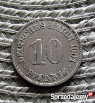 Niemcy 10 Pfennig 1901rA Kalisz