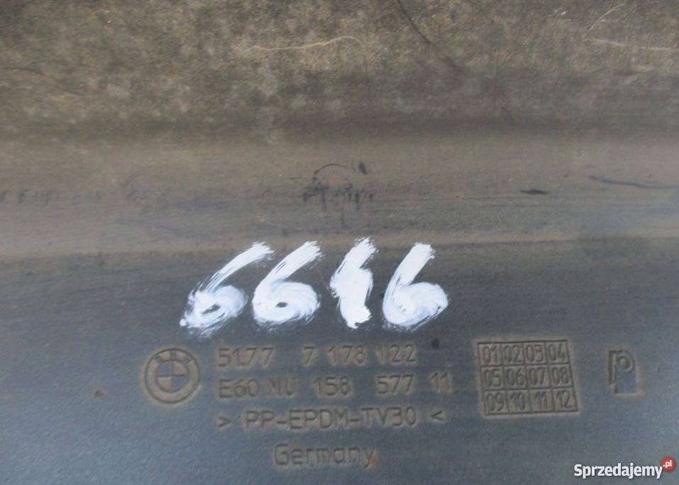 BMW E60 E61 PRÓG PRAWY 5177 7 178 122 wielkopolskie Nowy Tomyśl