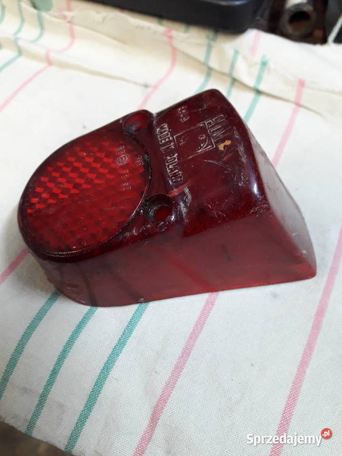Oryginalny klosz Polmo lampa tył Komar PRL warmińsko-mazurskie Giżycko