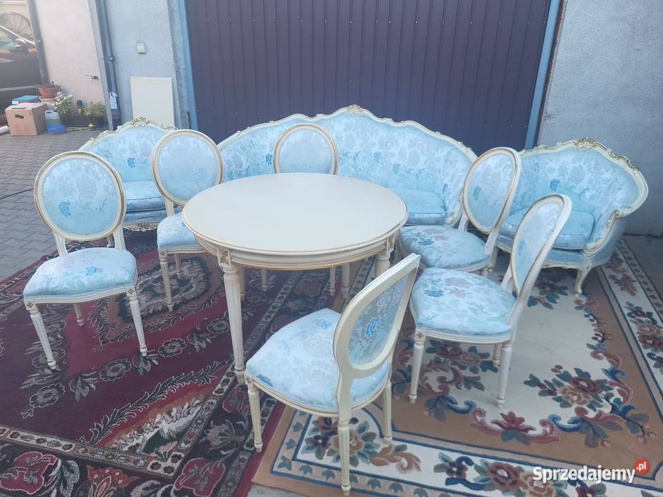 Meble pałacowe LUDWIK XIV komoda witryna sofa Sypniewo
