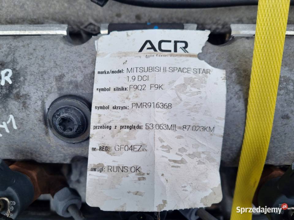 SILNIK KOMPLET Renault Trafic 19 DCI 82 igiełka osobowe lubelskie Janów