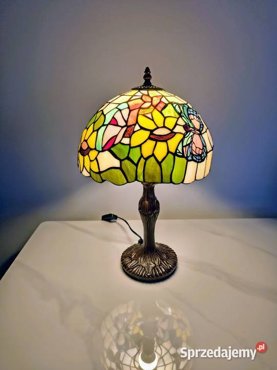 Tiffany lampa witrażowa stołowa nocna biurowa Zaręba sprzedam
