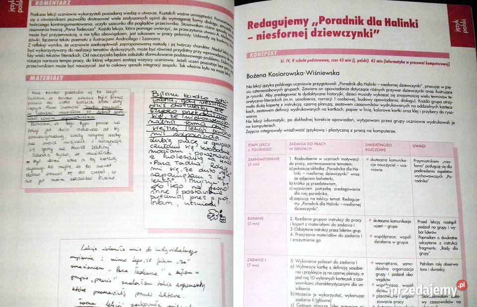 Materiały edukacyjne programu Kreator Tomasz Chełm