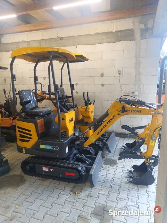 Nowa minikoparka z silnikiem KUBOTA Berger Kraus nie Gorlice