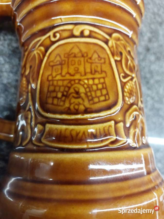 Kolekcjonerski Kufel kamionka Bolesławiec PRL Wrocław