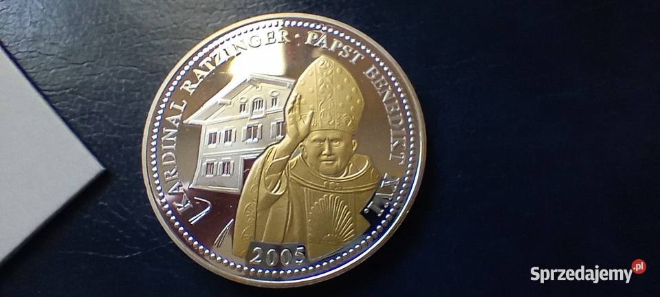 Stare monety Medal Benedykt XVI 2005 164 Lesko