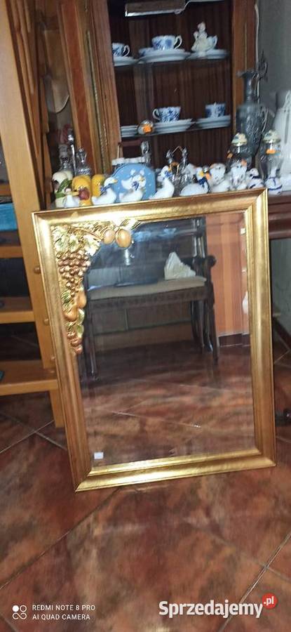 Lustro z winogronami Ze szlifem kryształowym Gdańsk