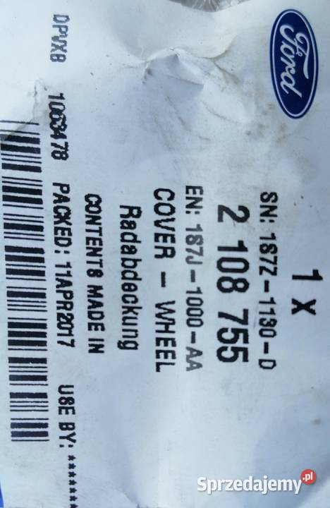 Dekielek felgi aluminiowej ford oryginalny Serock sprzedam
