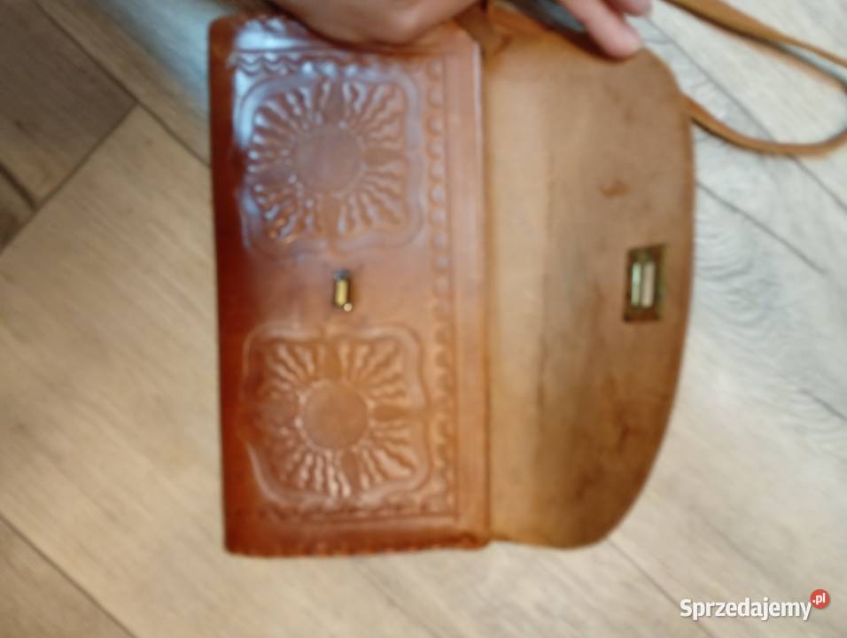Real Leather Skórzana torebka do ręki z Madrytu Kraków
