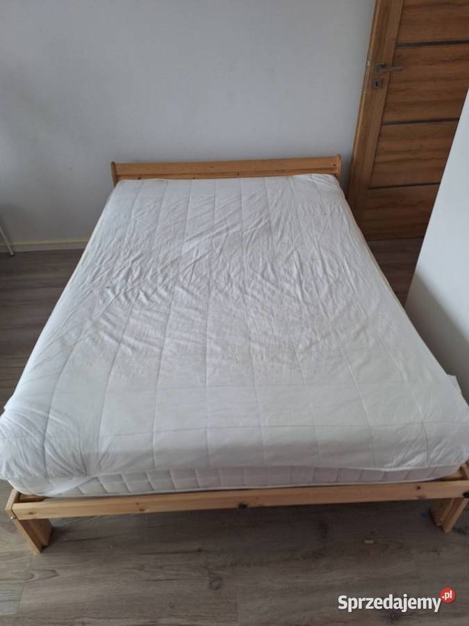 łóżko Ikea Neiden z materacem 140x200 Łóżka wielkopolskie Poznań