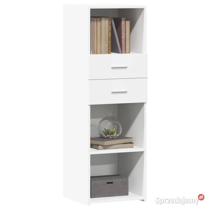 Wysoka szafka biała 40x425x124 materiał sprzedam
