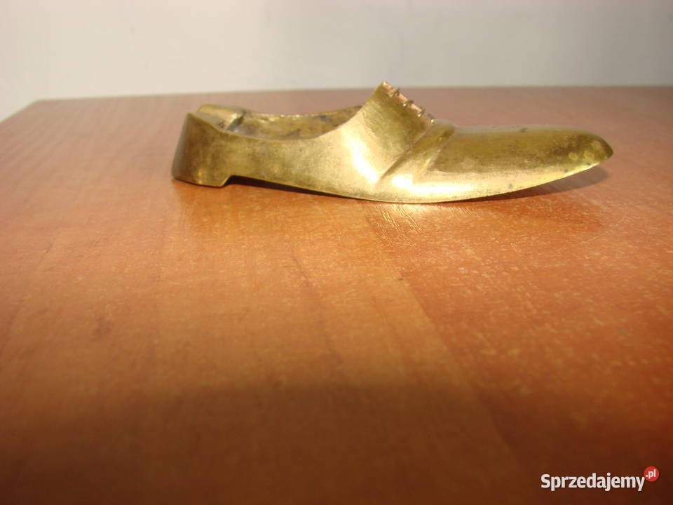 mosiężny but popielniczka pomorskie Pruszcz Gdański