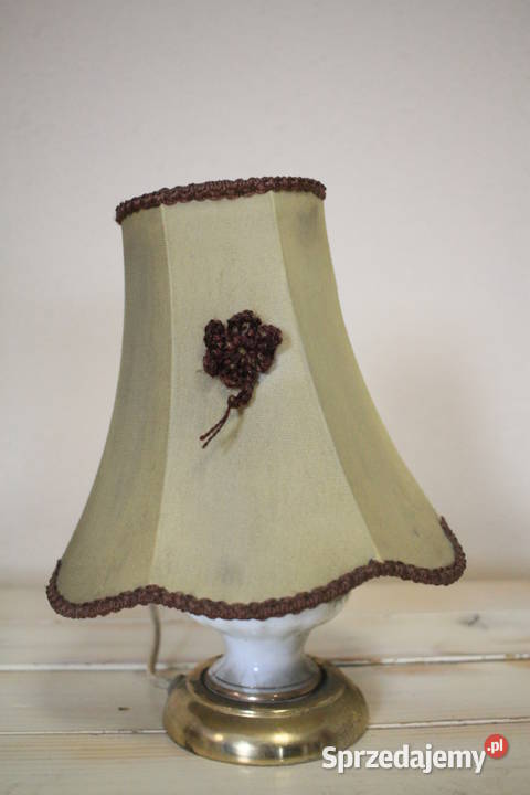Lampa porcelanowa Styl rococo Art deco PRL Pszczyna