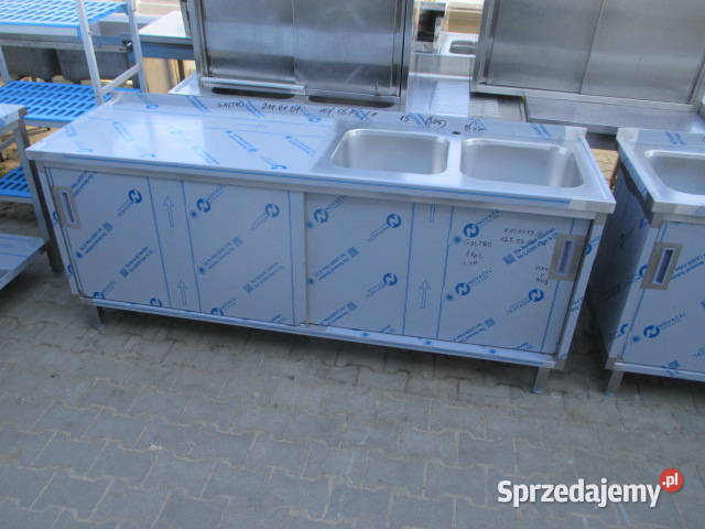 ZLEW 2 KOMOROWY Z BLATEM DRZWI SUWANE 2006085 Ostrów Wielkopolski