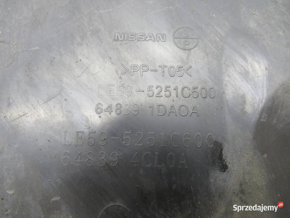 OSŁONA PODWOZIA LEWY PRZÓD XTRAIL III T32