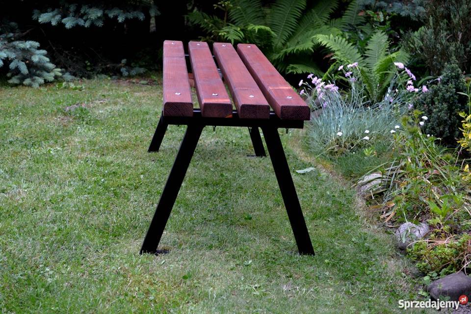 ŁAWKA stalowa PARKOWA OGRODOWA MIEJSKA W044 Miejsce Piastowe