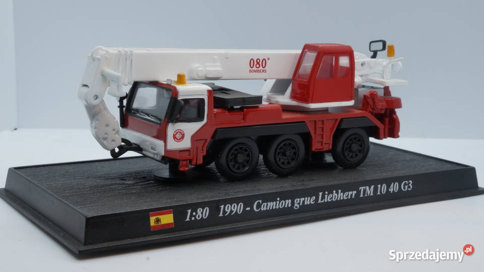 Dźwig strażacki Liebherr TM 10 180 del Prado Modelarstwo Olesno
