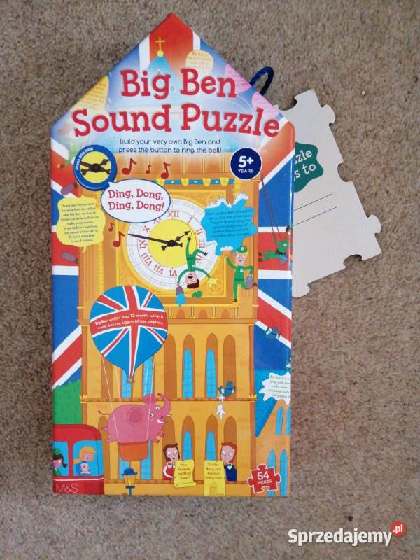 Big Ben Sound Puzzle 54 el Ding Dong 5 lat Pozostałe Zamość