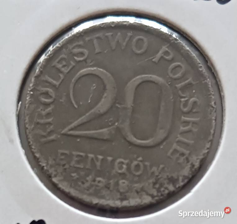 20 Fenigów Królestwo Polskie 1918 r Konin
