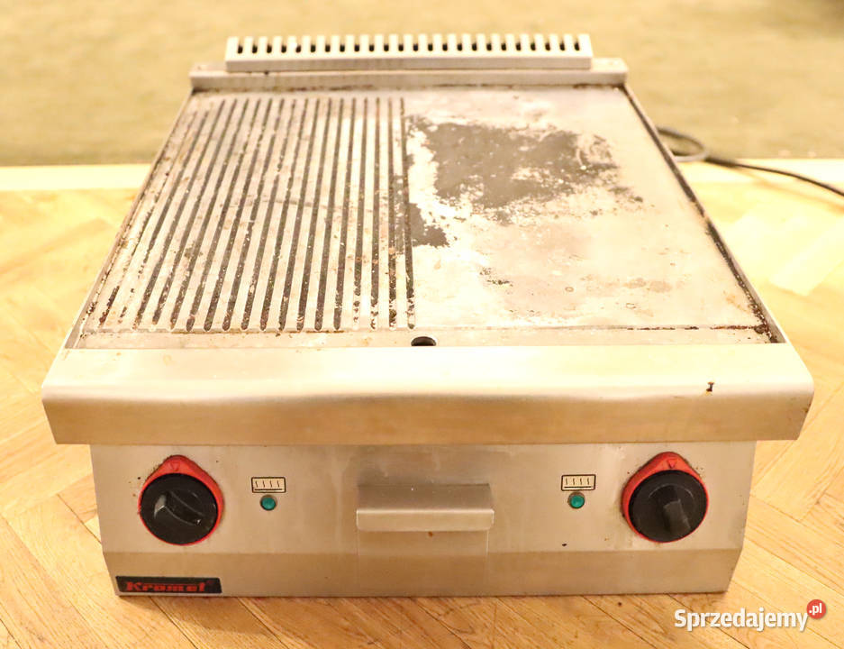 Płyta grillowa ryflowanogładka Kromet gazowa