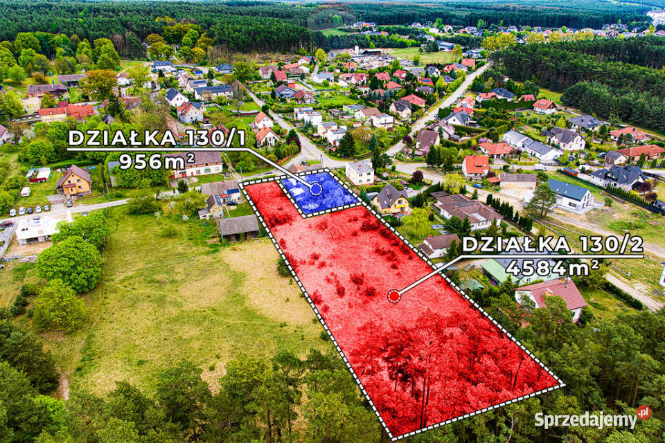 Potencjał inwestycyjny łącznie 5540 m Łężyca utwardzona lubuskie Zielona Góra