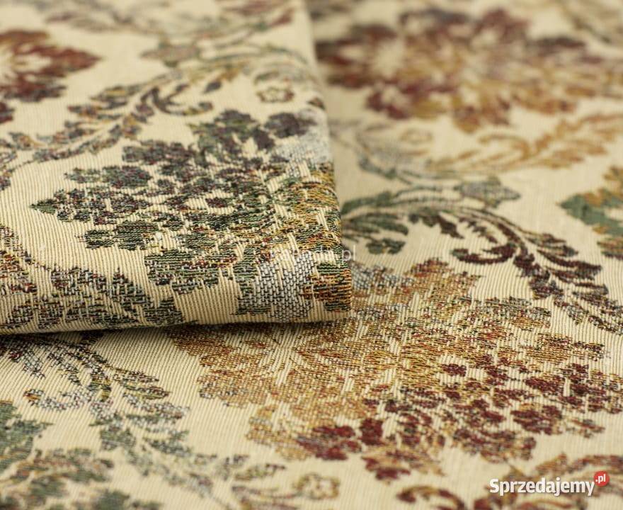 Medaliony materiał tapicerski obiciowy żakardowy mazowieckie