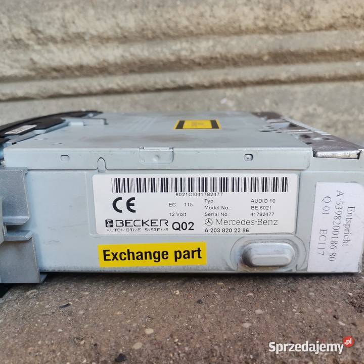 Radio samochodowe MercedesBenz Audio 10 CD Gubin