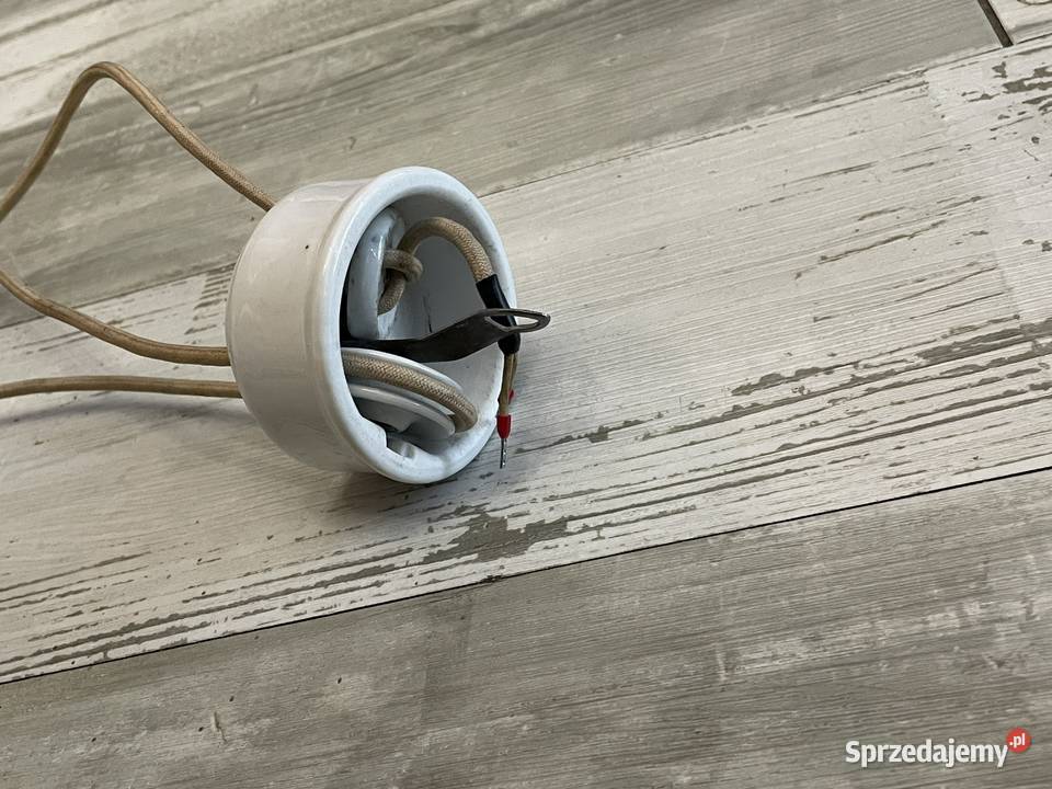 Stara lampa wisząca kuchenna z przeciwwagą