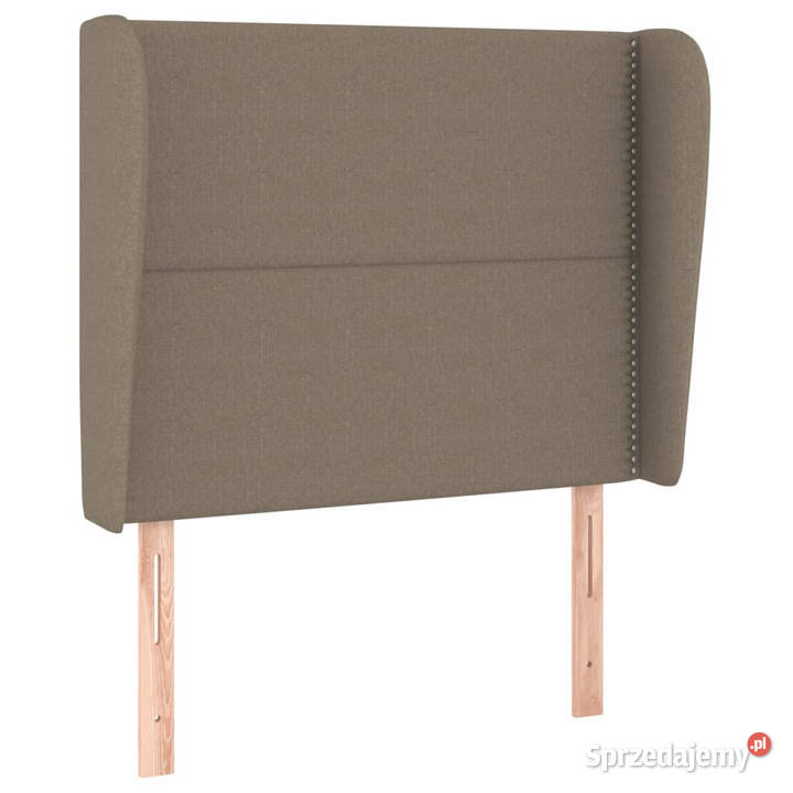 Zagłówek uszak taupe 103x23x118128 tkanina Warszawa