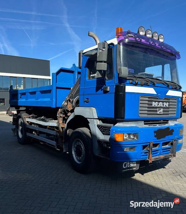 Wywrotka 4x4 z dzwigiem Man