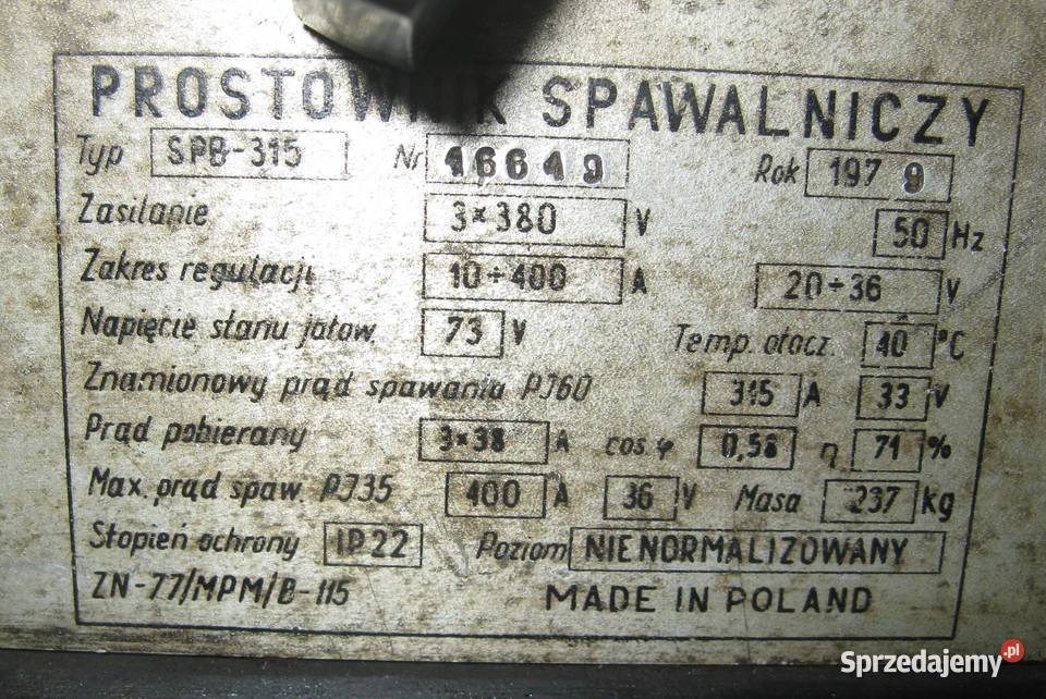Spawarka prostownik spawalniczy Bester SPB315