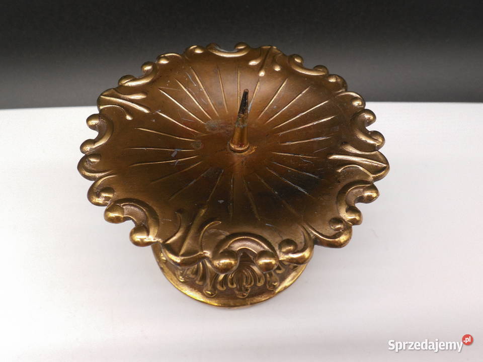 Świecznik Mosiężny antyczny Raszków