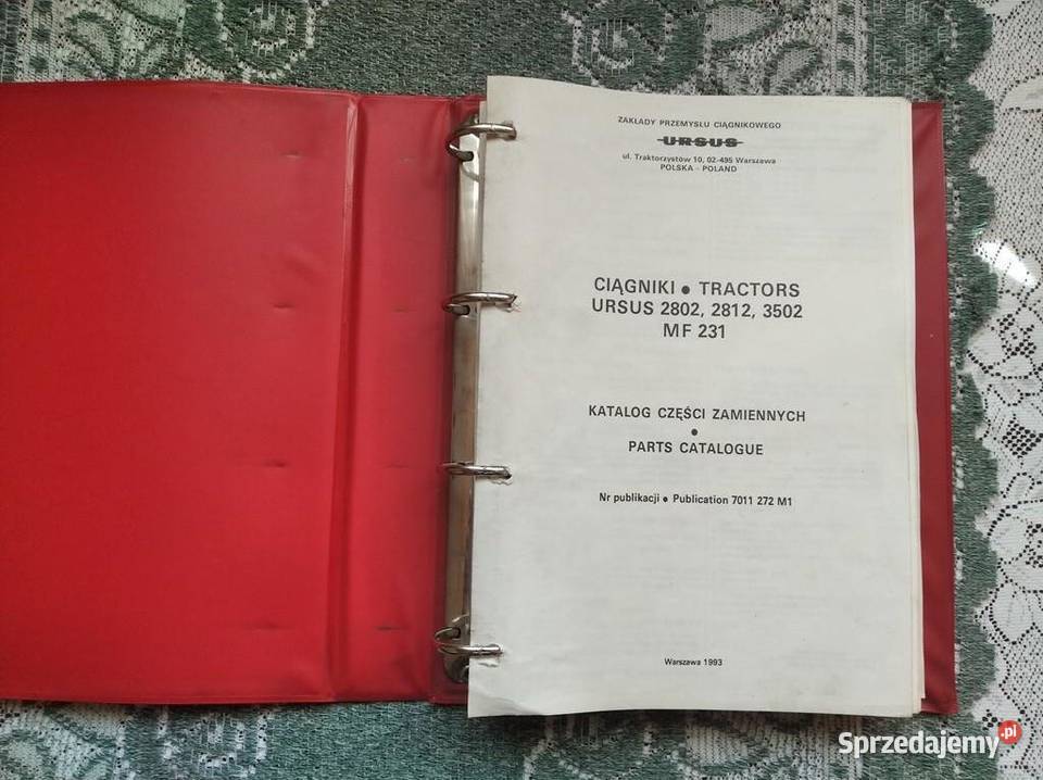 Katalog części Ursus 280228123502MF231 oryginał lubelskie Lublin