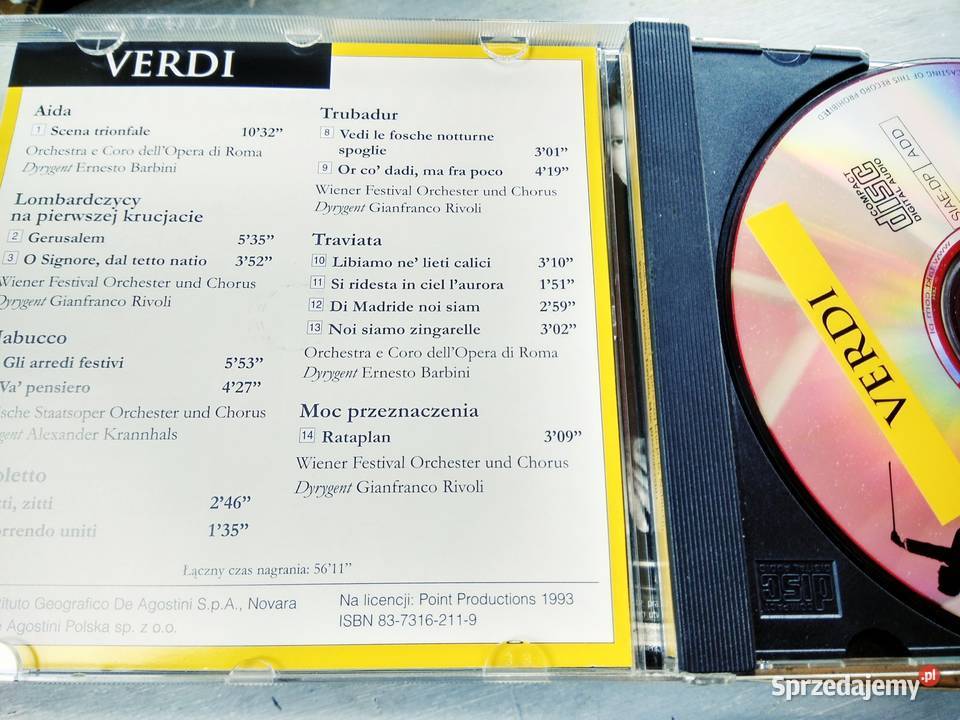 Verdi Aida Traviata księgarnia muzyczna