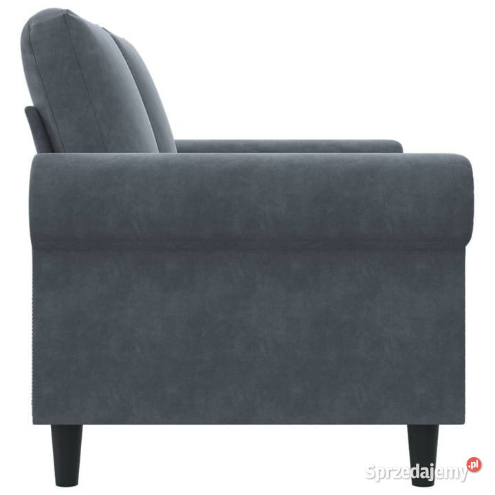 Sofa 2osobowa ciemnoszary 120 tapicerowana mazowieckie Warszawa