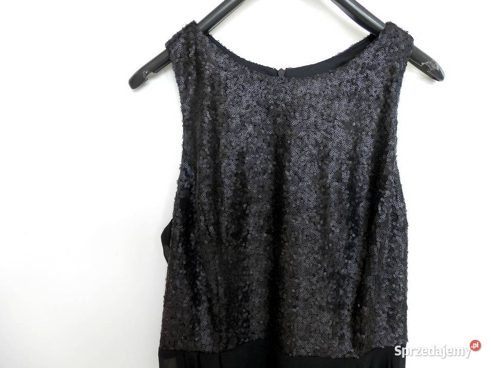 Sukienka Atmosphere Czarna Rozkloszowana Cekiny